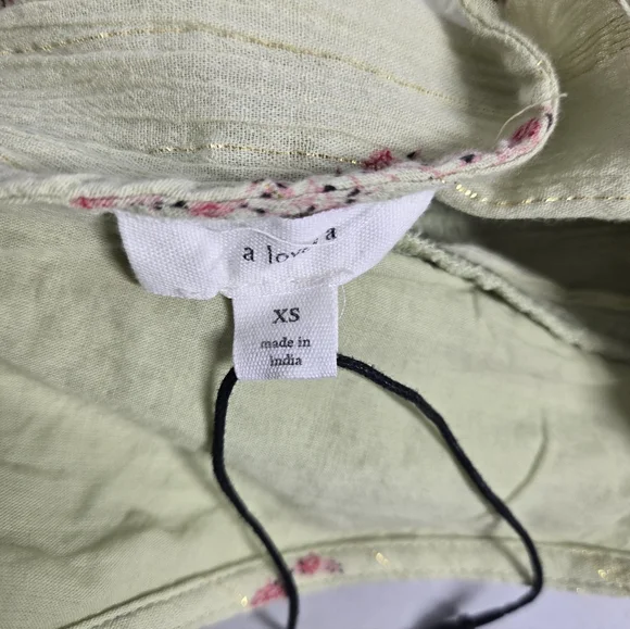 NEW A Loves A Floral V-Neck Ruffled Sleeve Tiered Maxi Dress XS - Picture 14 of 14